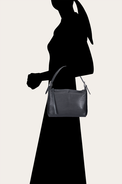 Women's Black Carla Studded Shoulder Bag