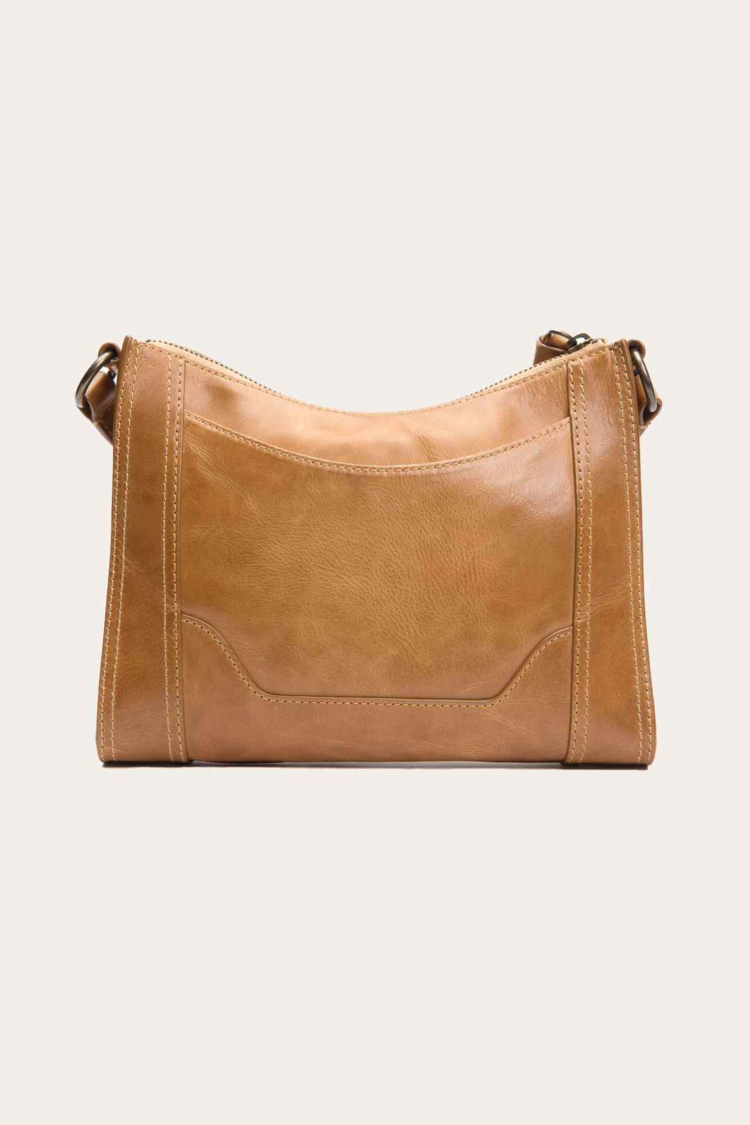 Melissa Zip Crossbody in Beige