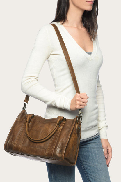 Melissa Cognac Satchel