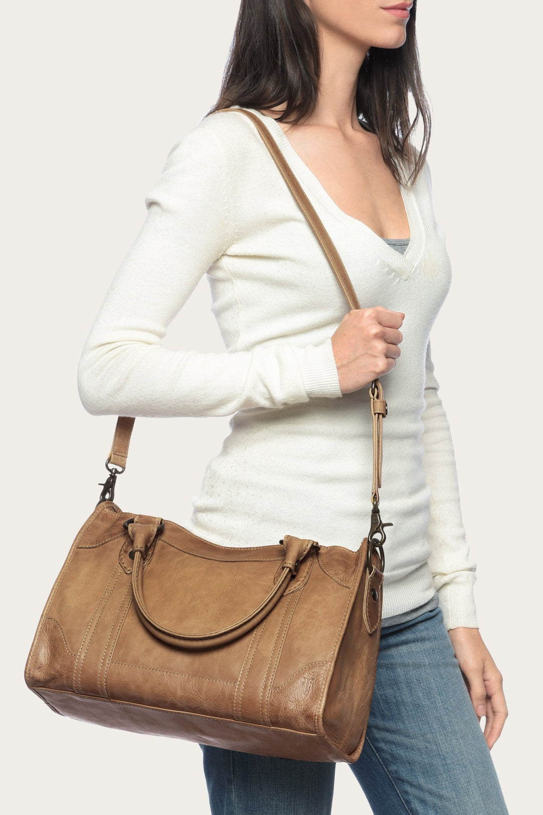 Melissa Beige Satchel