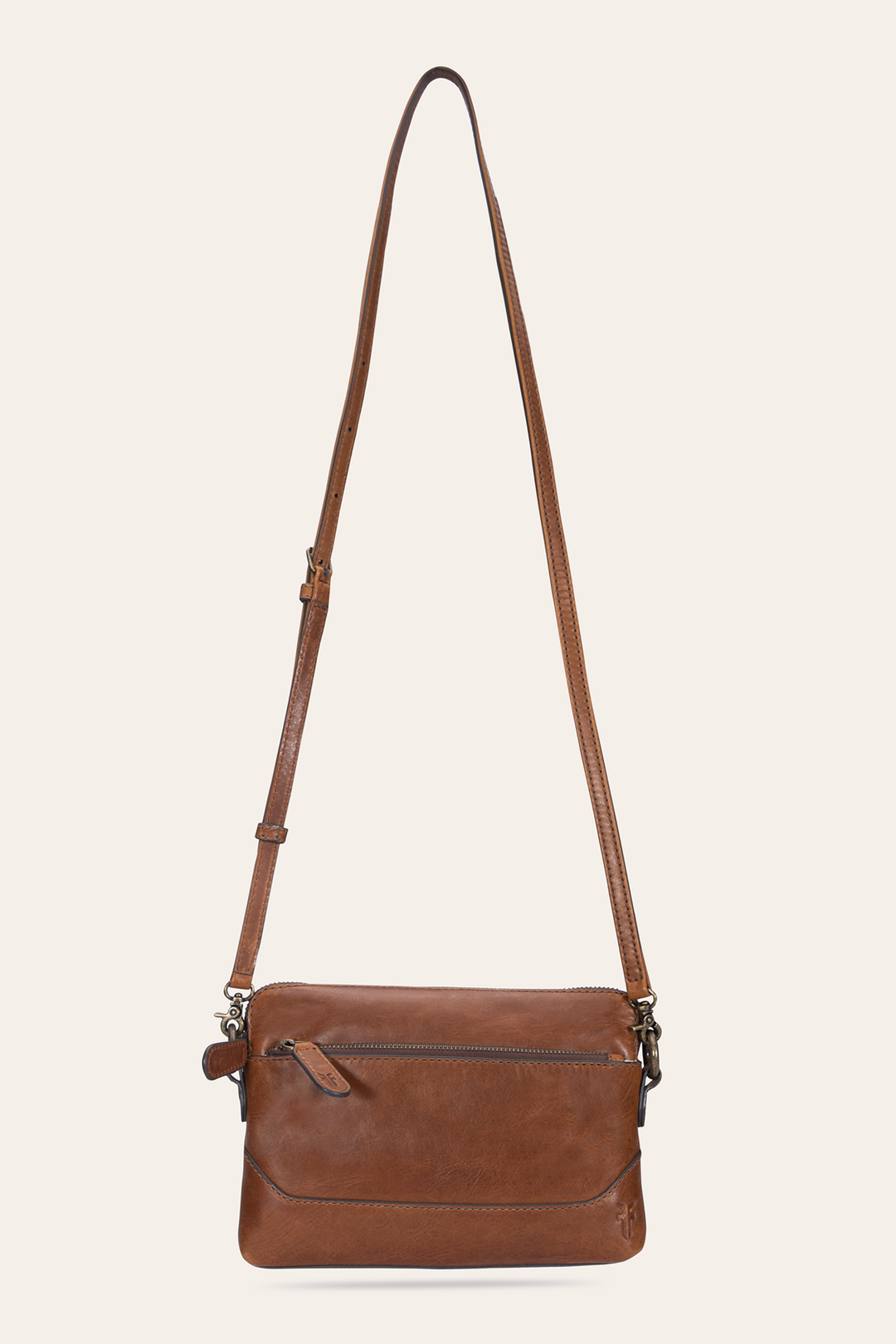 Melissa Cognac Crossbody Wristlet