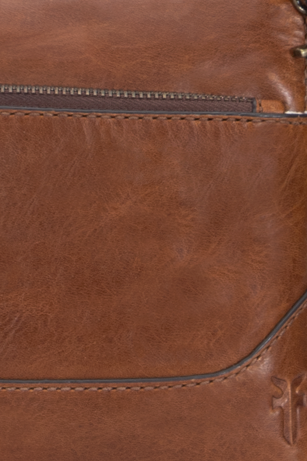 Melissa Cognac Crossbody Wristlet