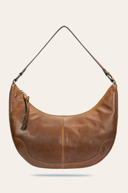 Melissa Cognac Crescent Hobo