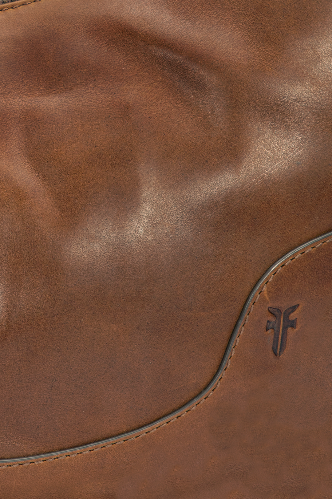 Melissa Cognac Crescent Hobo