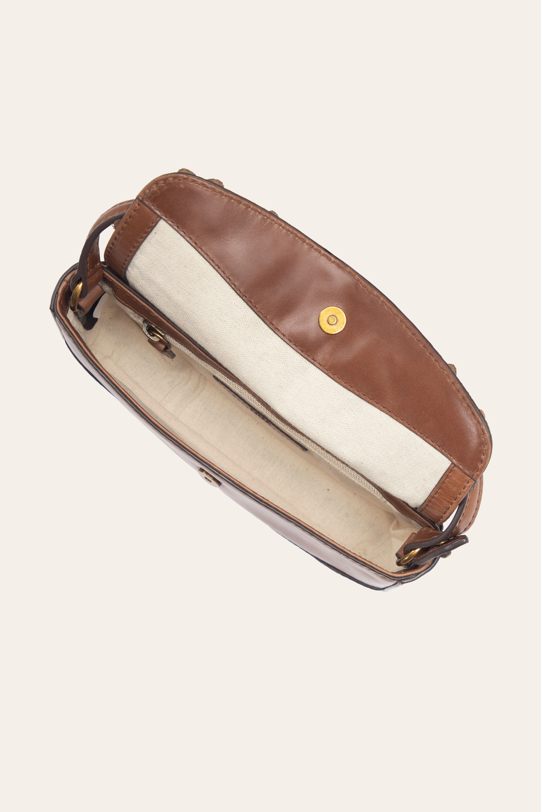 Cognac Melissa Floral Convertible Mini Flap