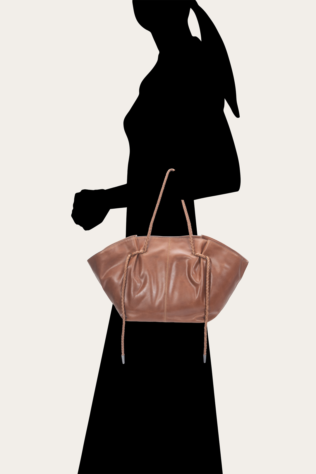 Cognac Caroline Shopper