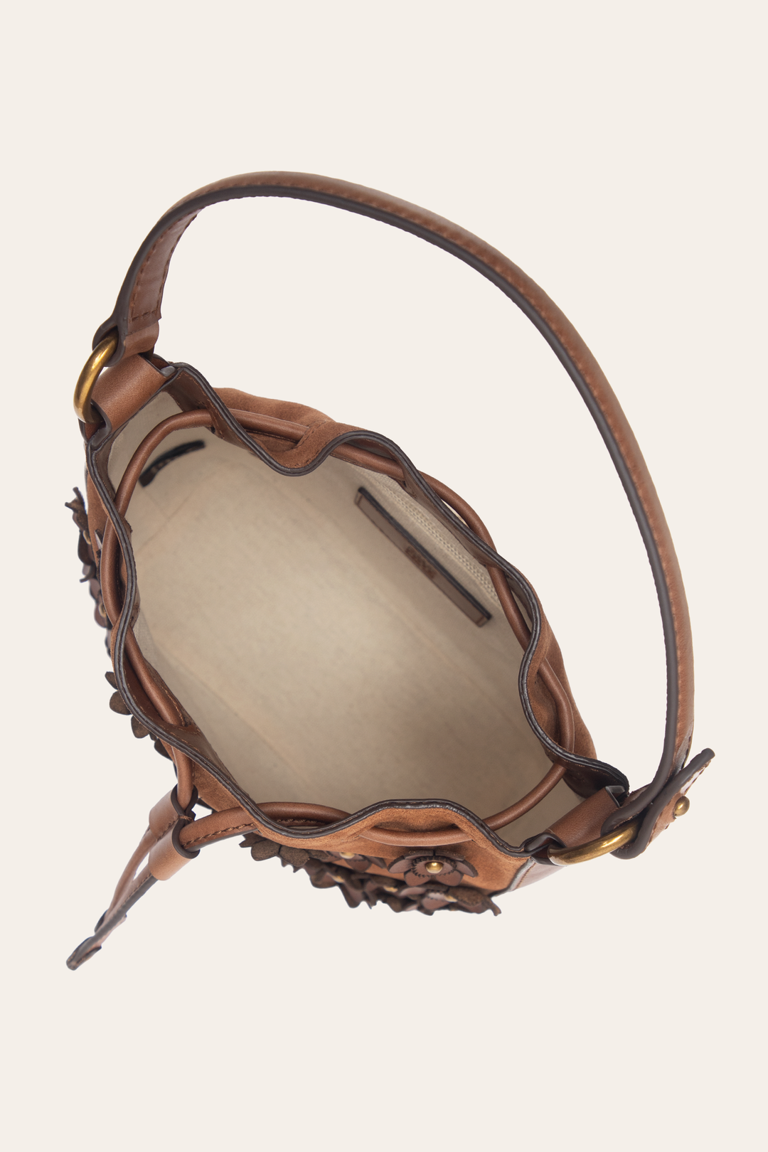 Cognac Melissa Floral Convertible Bucket