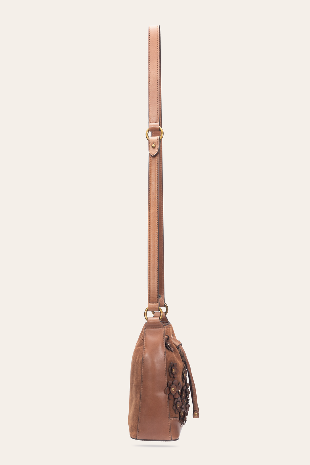 Cognac Melissa Floral Convertible Bucket