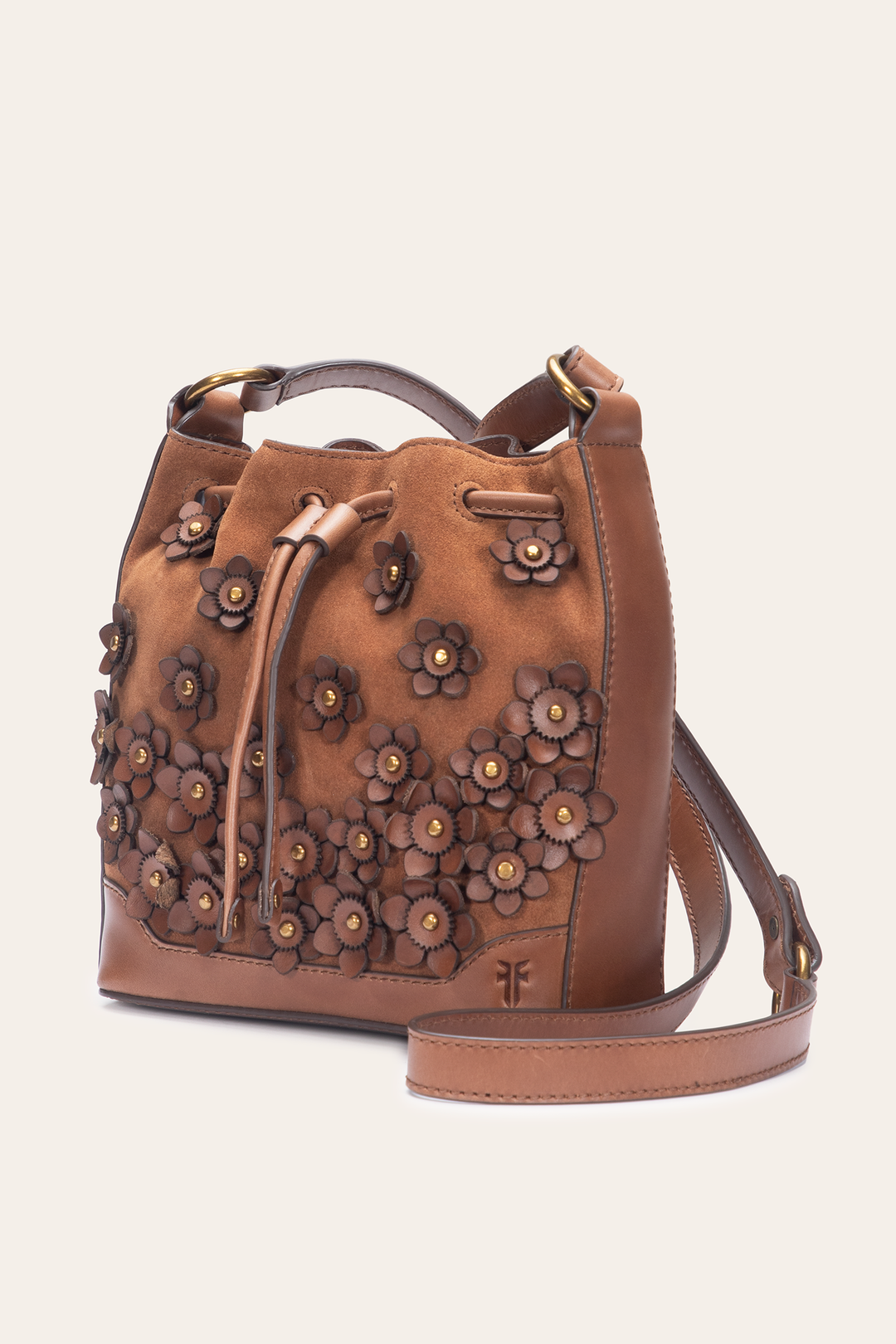 Cognac Melissa Floral Convertible Bucket