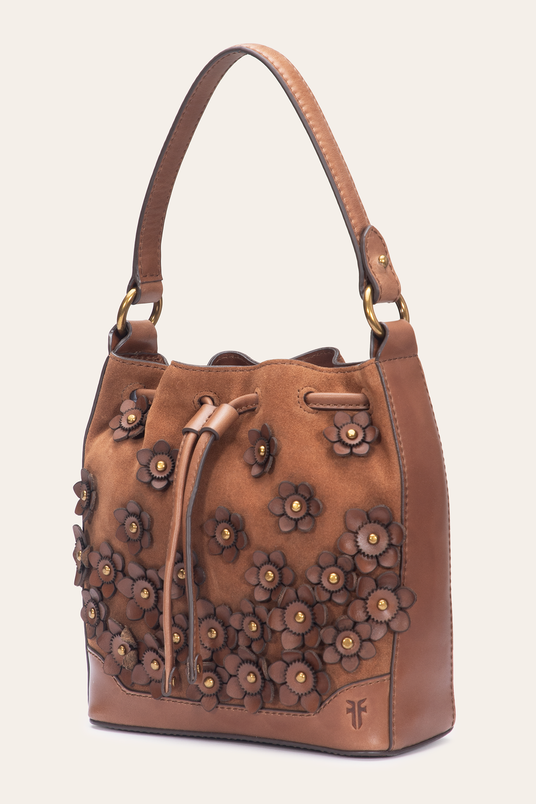 Cognac Melissa Floral Convertible Bucket