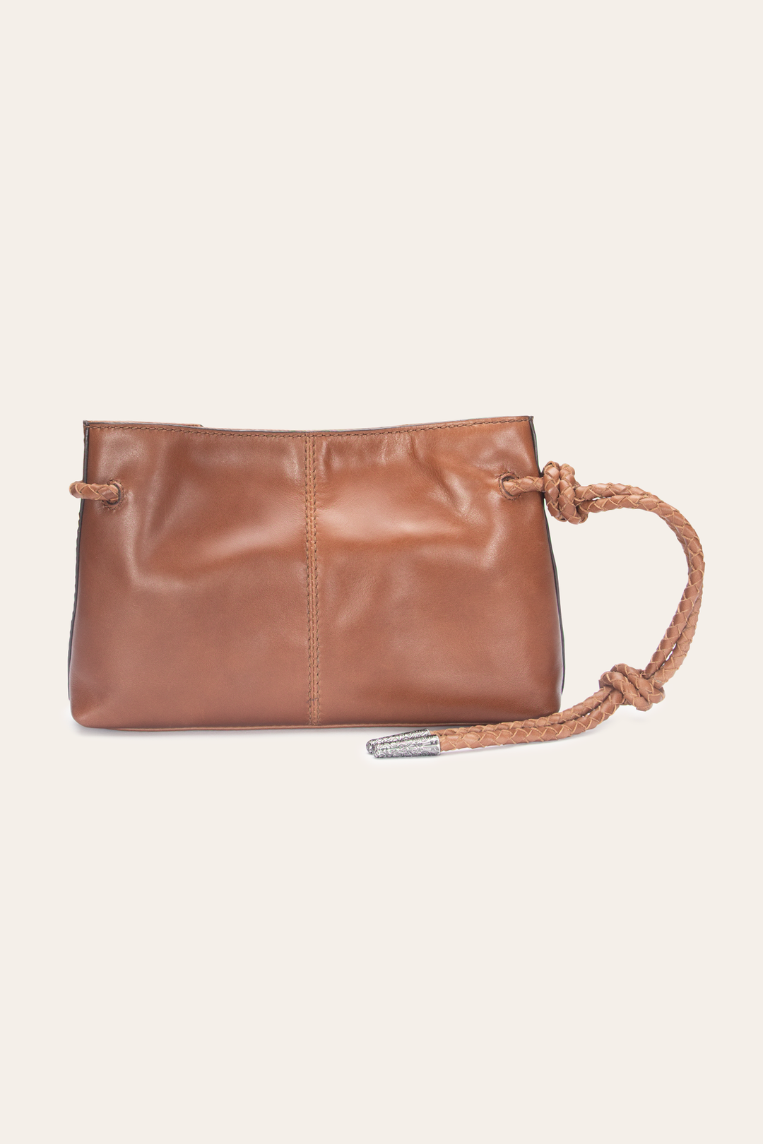 Cognac Caroline Wristlet Clutch