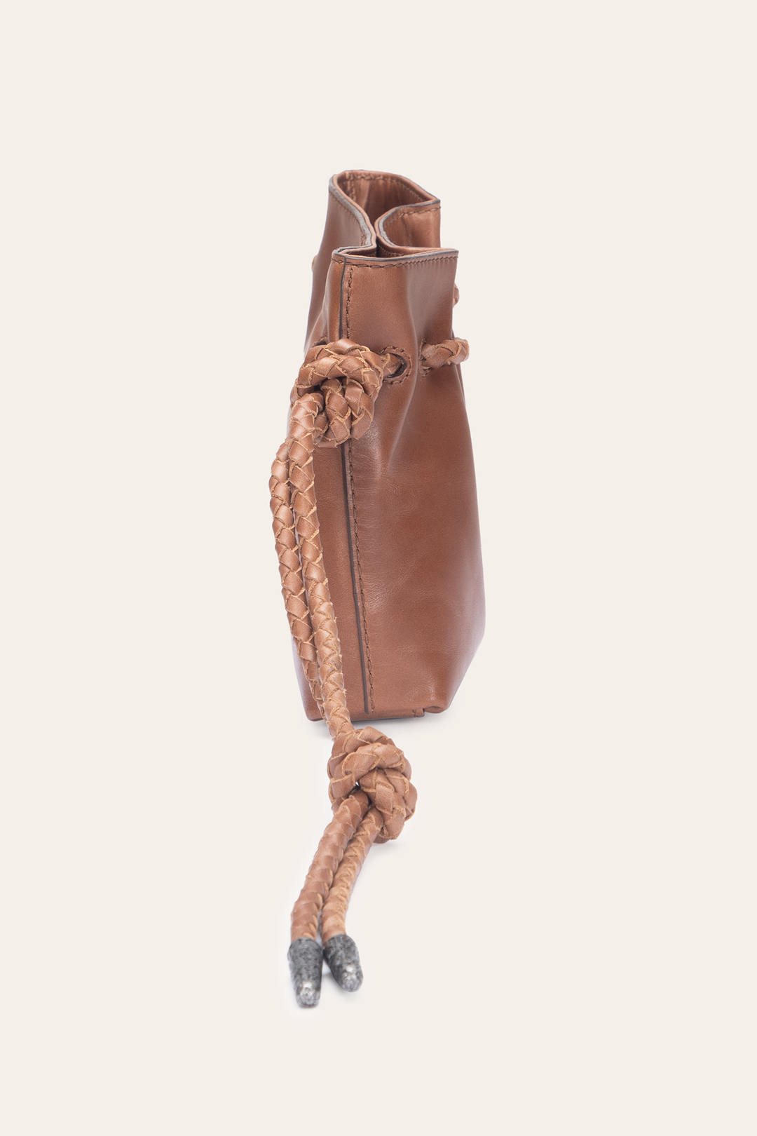 Cognac Caroline Wristlet Clutch