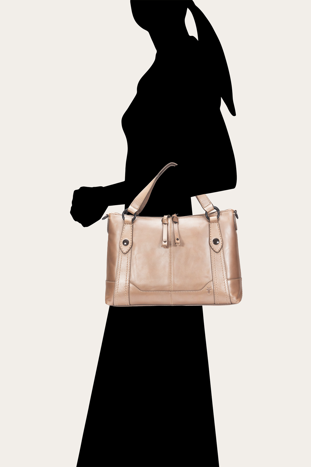 Light Bronze Melissa Medium Satchel