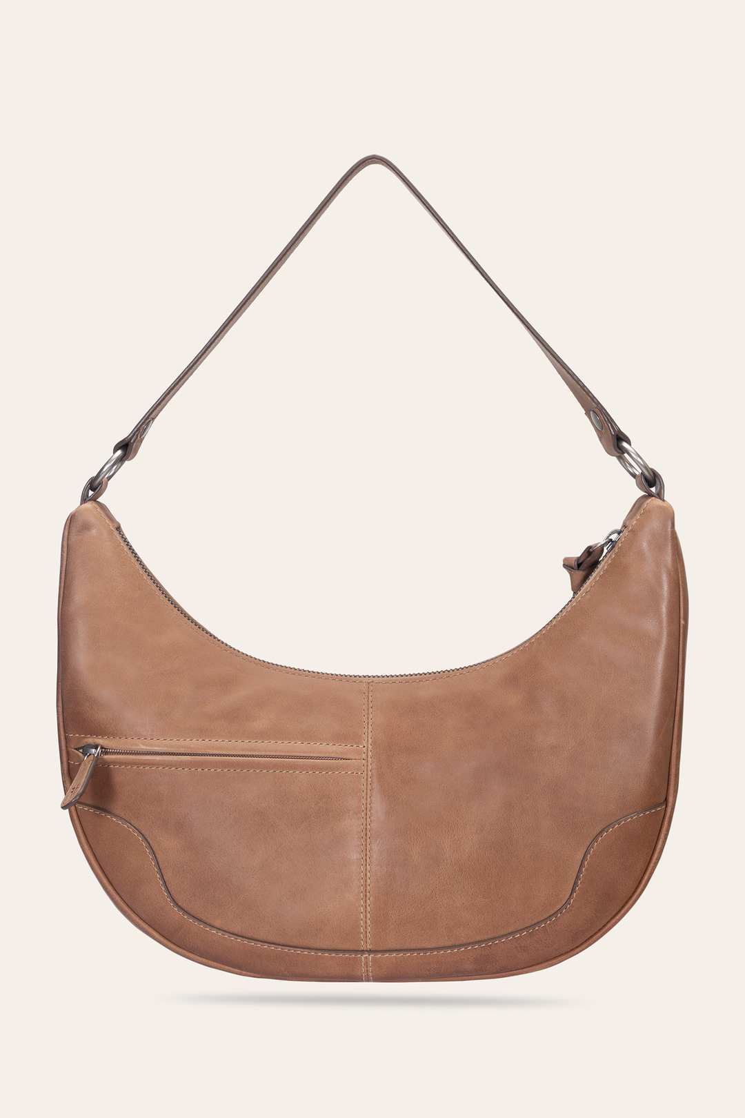 Melissa Beige Crescent Hobo