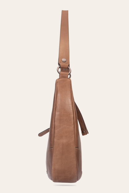 Melissa Beige Crescent Hobo