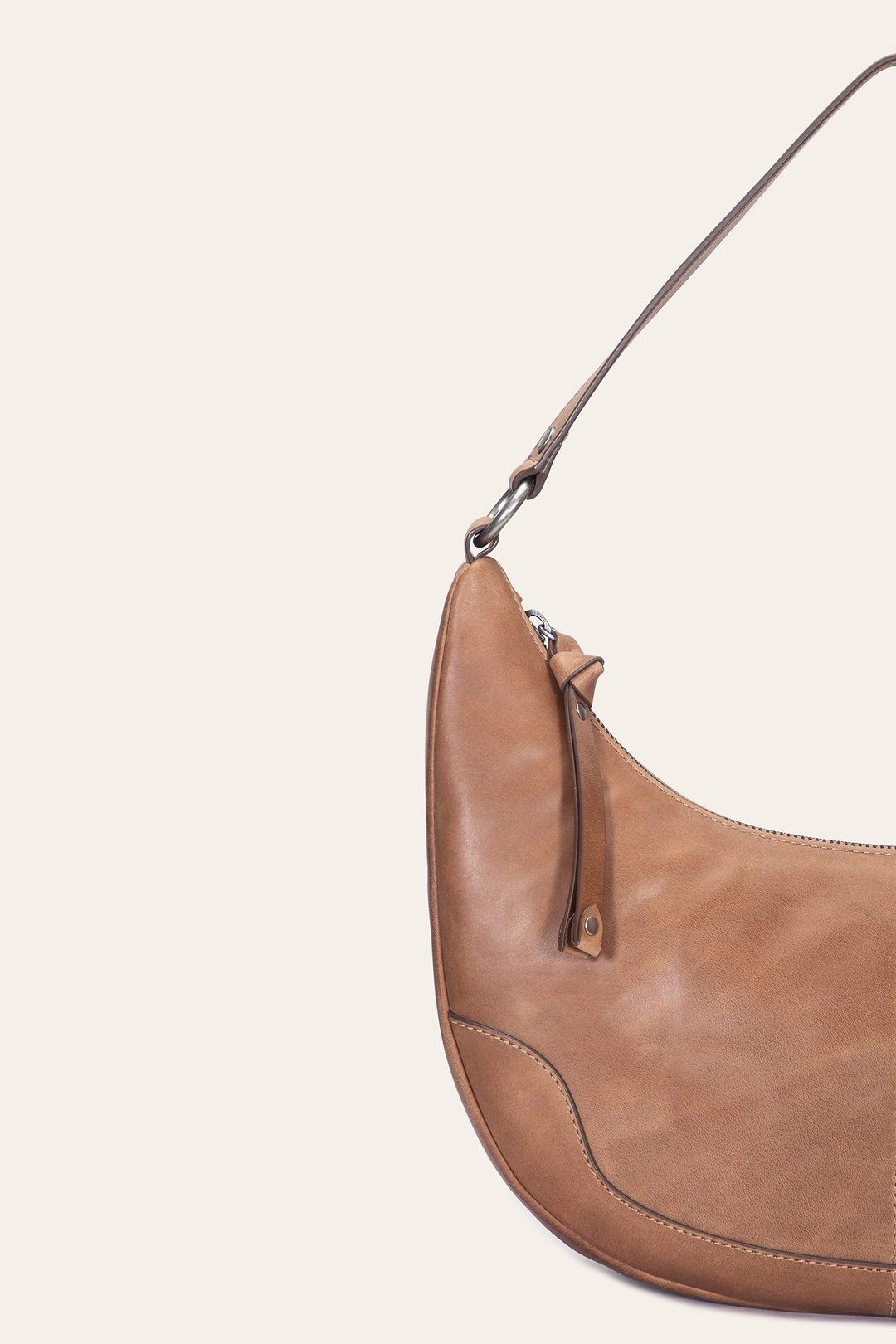 Melissa Beige Crescent Hobo
