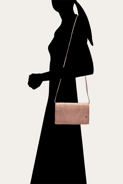 Sara Beige Wallet Crossbody