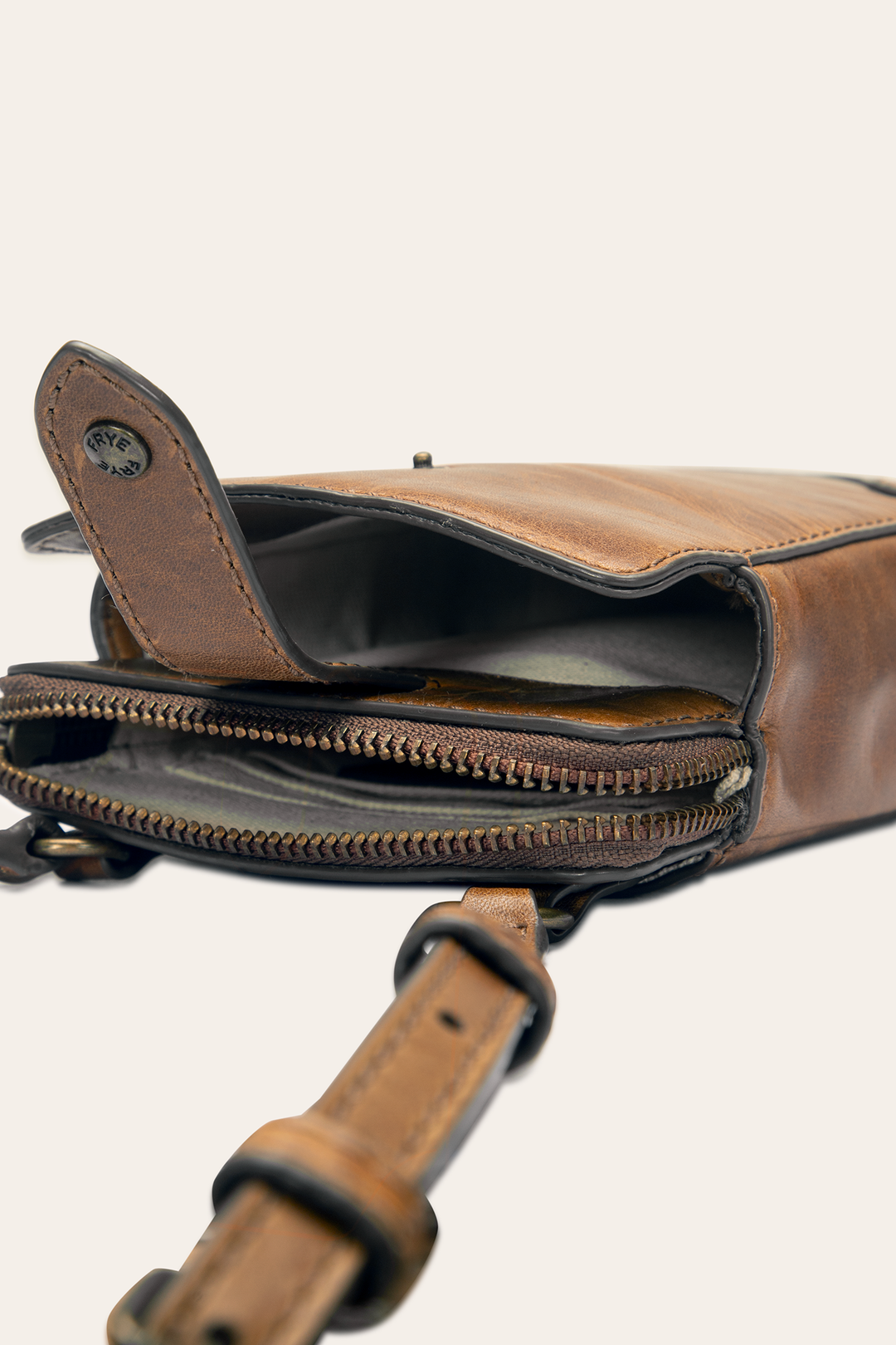 Melissa Cognac Phone Crossbody