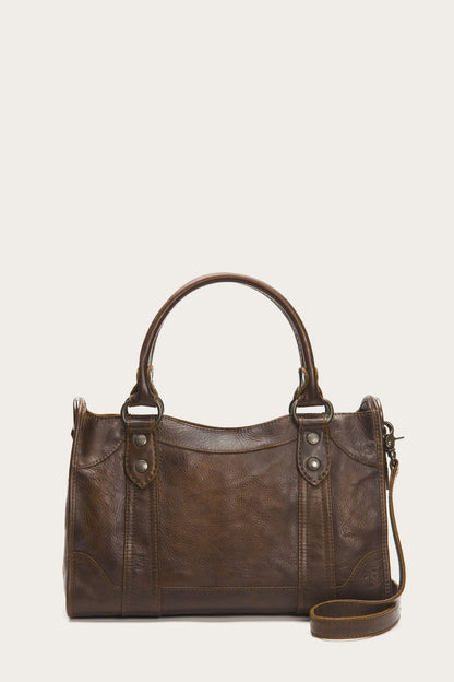 Melissa Dark Brown Satchel
