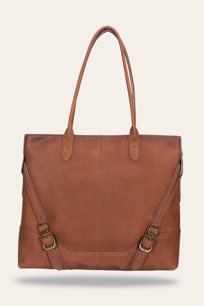 Veronica Cognac Tote