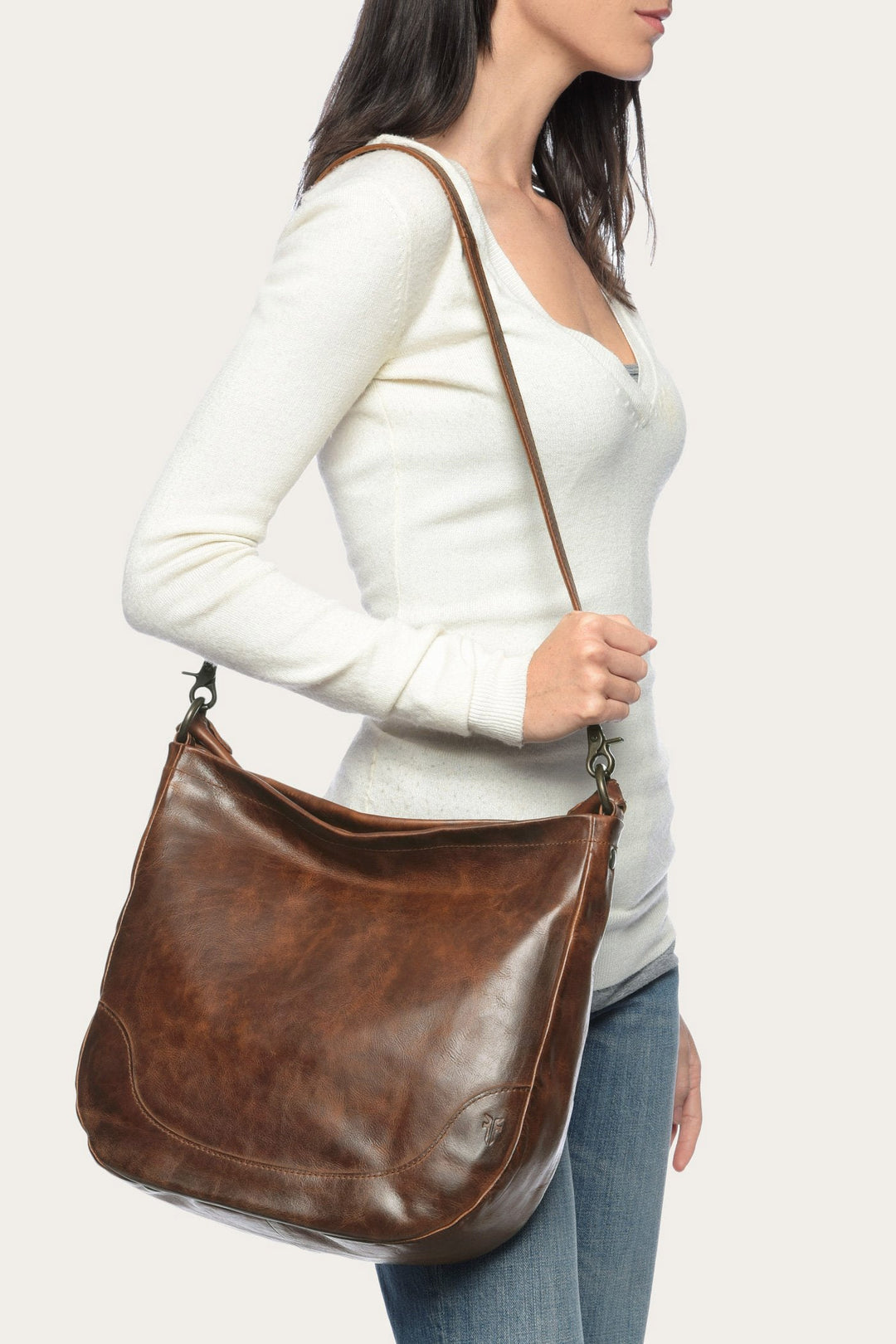 Melissa Cognac Hobo