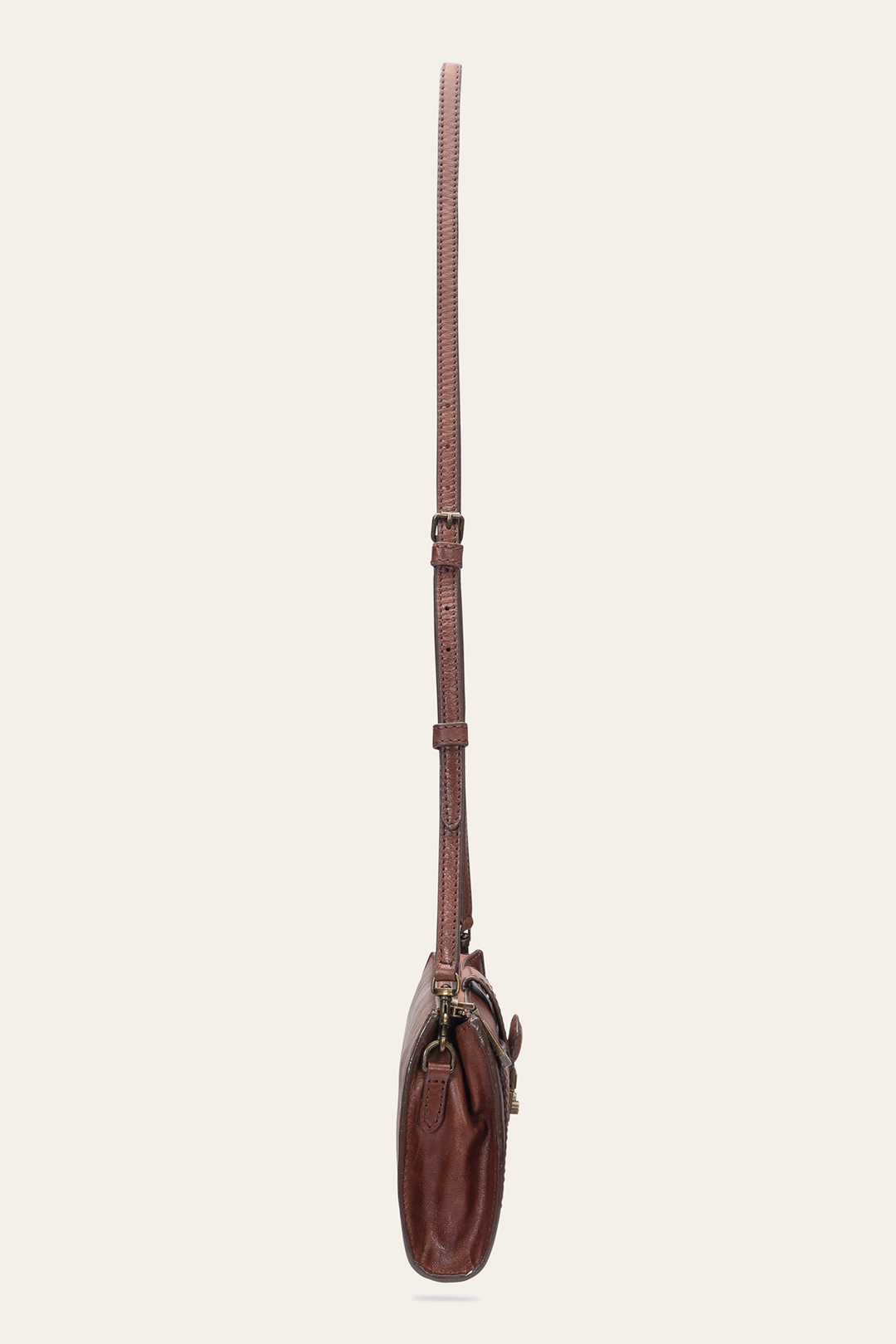 Alex Cognac Crossbody Clutch
