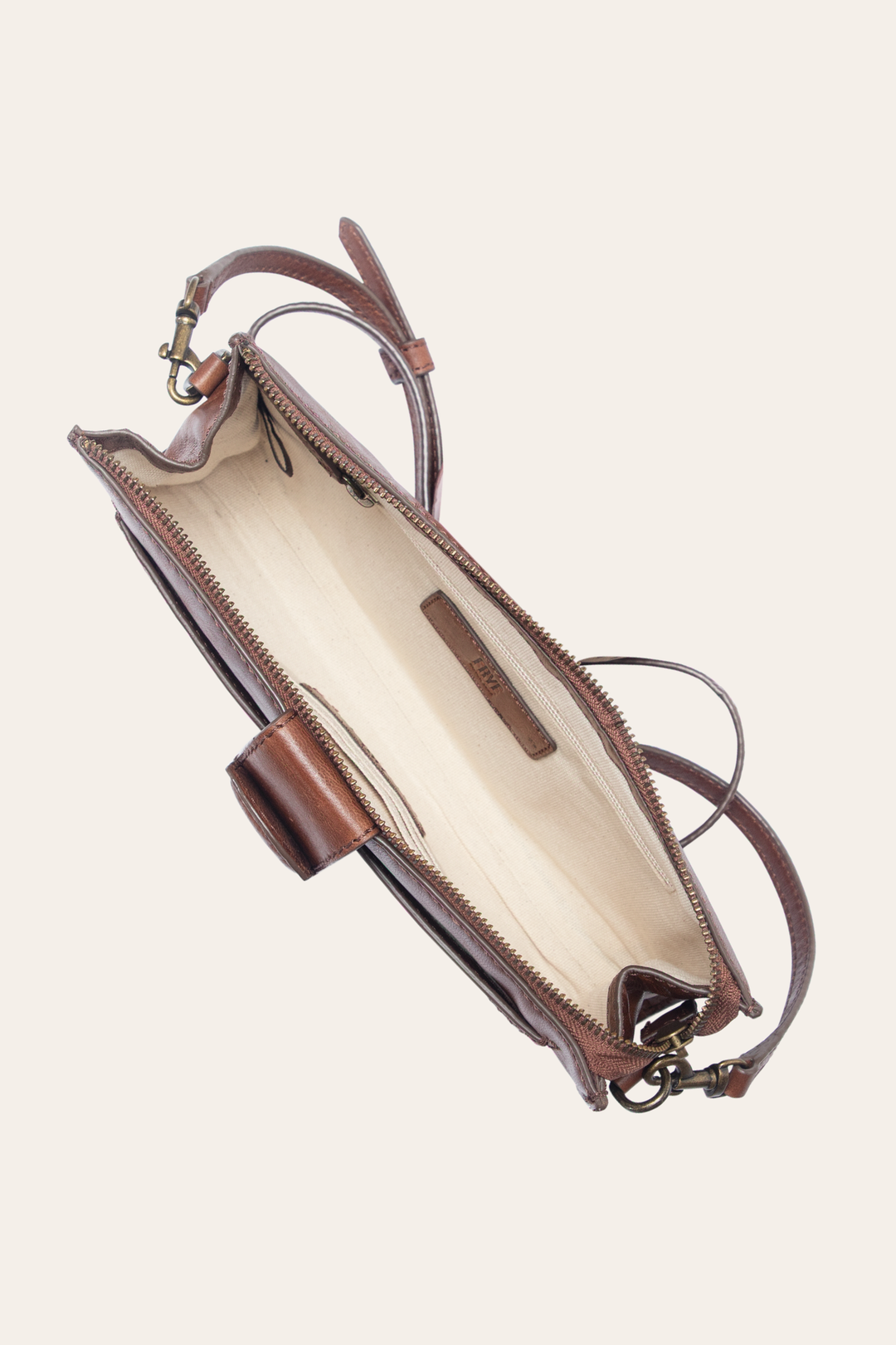 Alex Cognac Crossbody Clutch