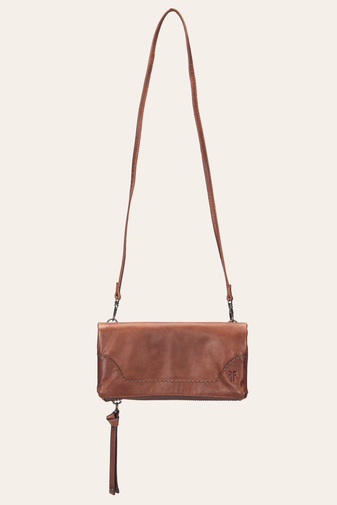 Melissa Cognac Crossbody Clutch