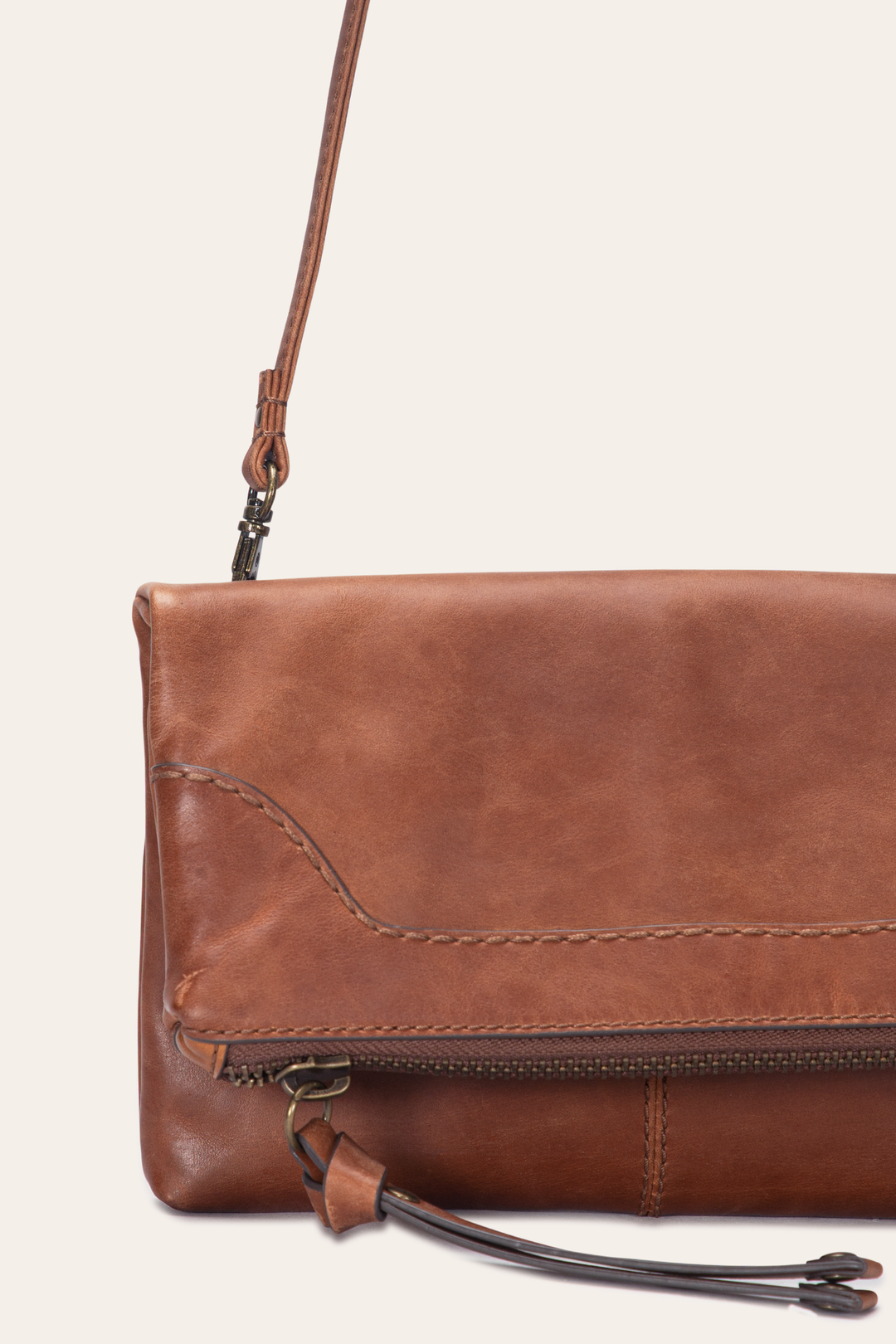 Melissa Cognac Crossbody Clutch