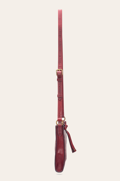 Berry Lacquer Melissa Zip Crossbody