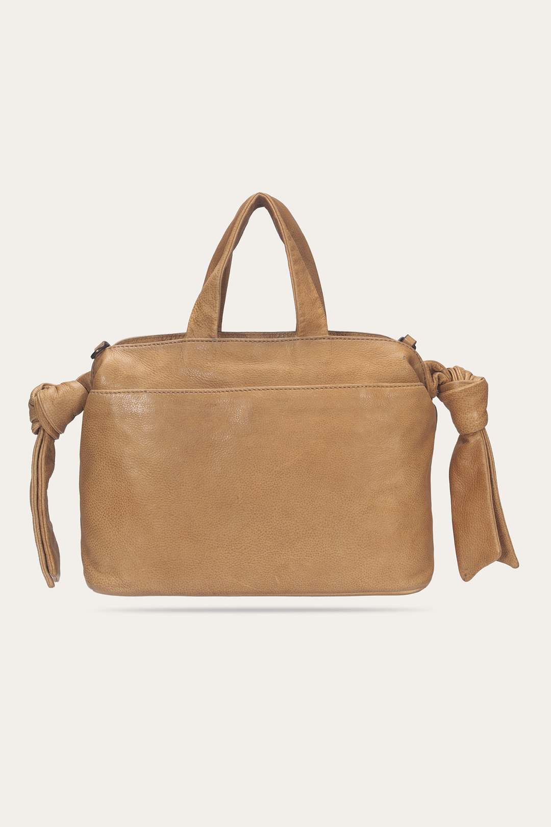 Beige Nora Knotted Satchel