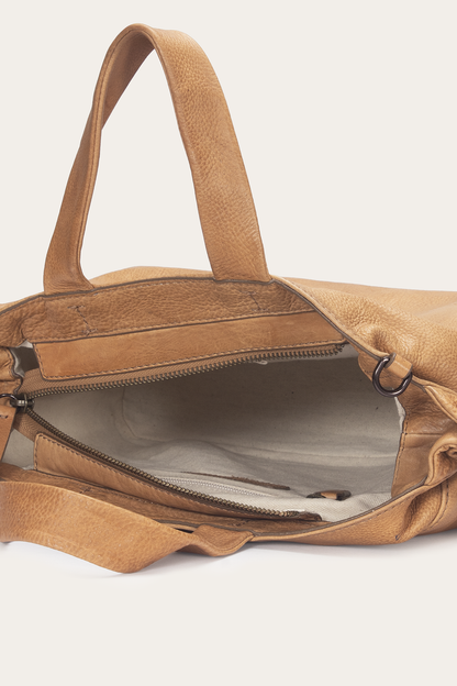 Beige Nora Knotted Satchel
