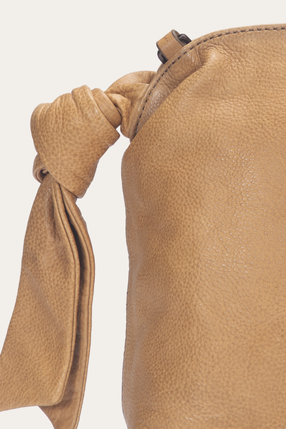 Beige Nora Knotted Satchel