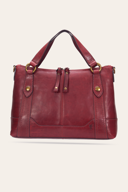 Berry Lacquer Melissa Medium Satchel
