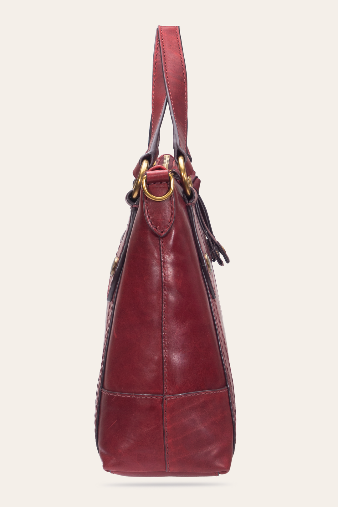 Berry Lacquer Melissa Medium Satchel
