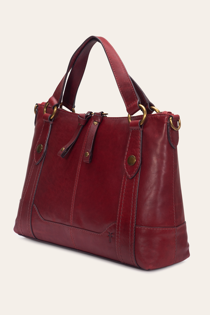 Berry Lacquer Melissa Medium Satchel