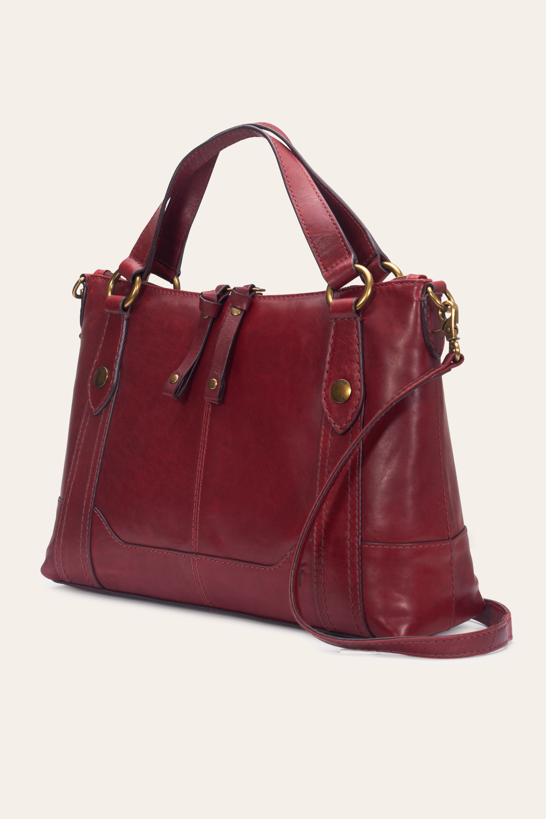 Berry Lacquer Melissa Medium Satchel
