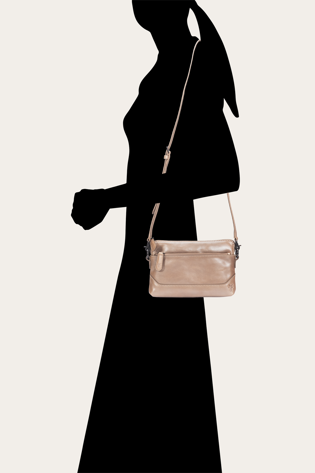 Light Bronze Melissa Crossbody Wristlet