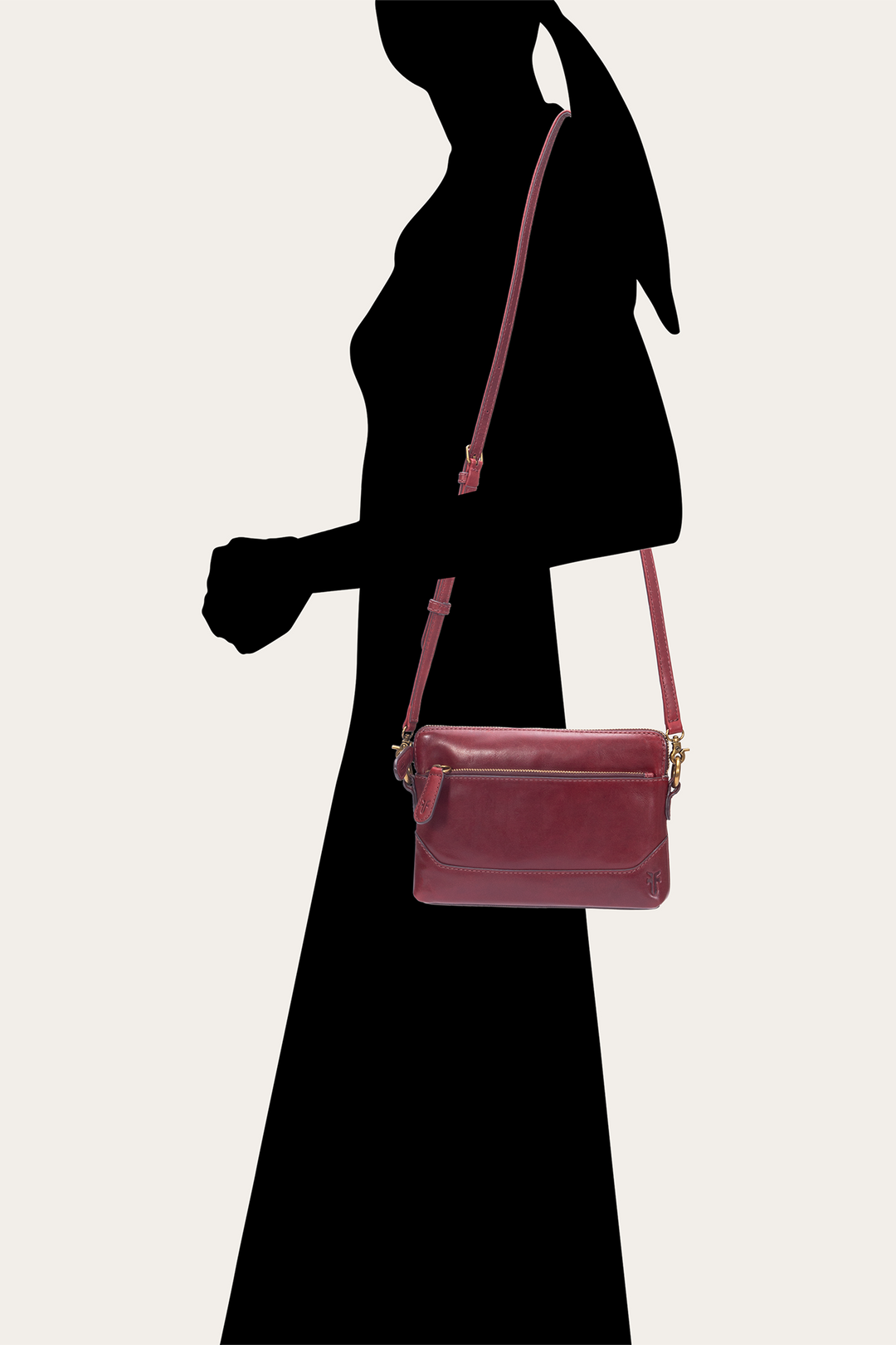 Berry Lacquer Melissa Crossbody Wristlet