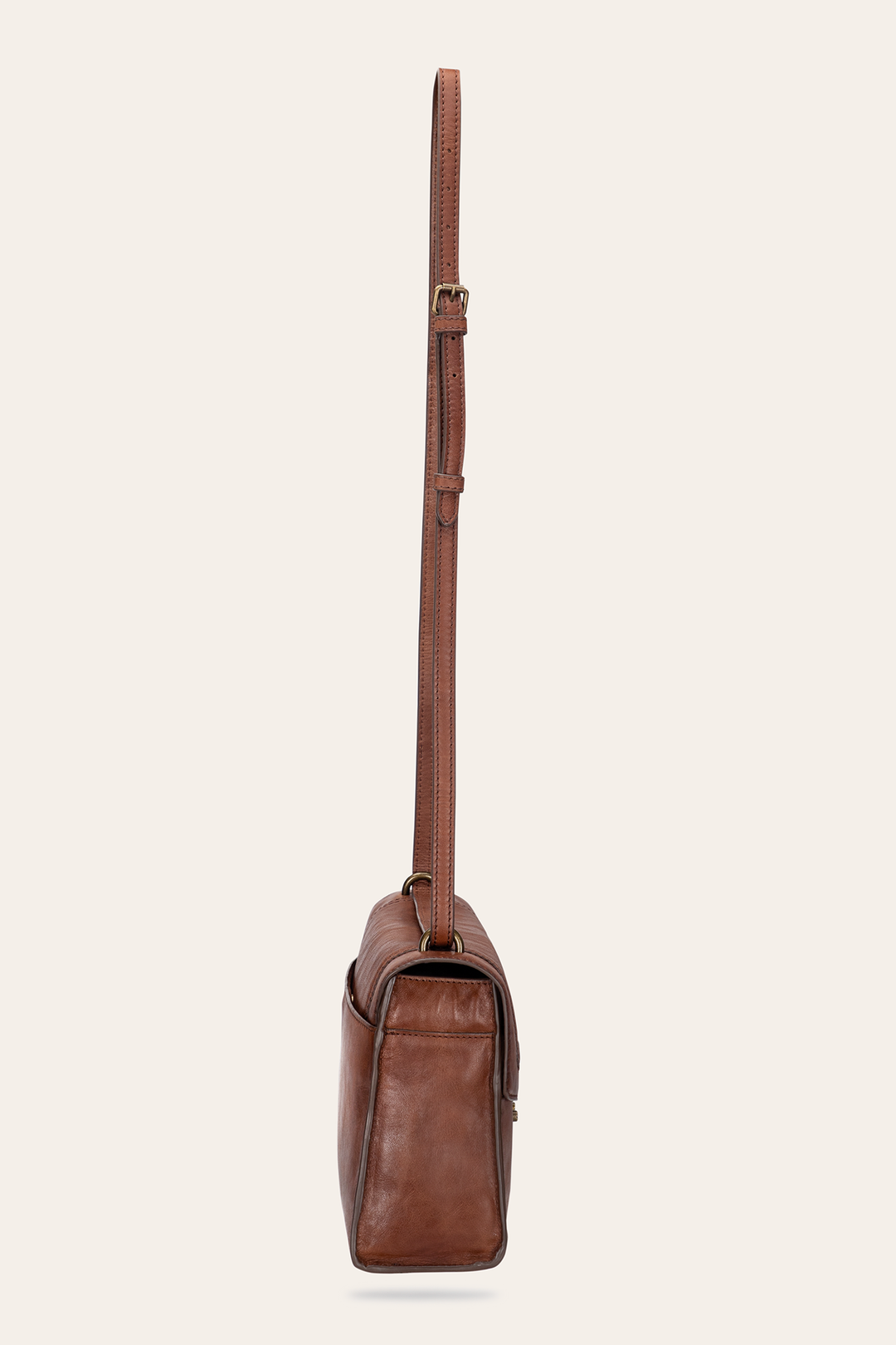Alex Cognac Flap Shoulder