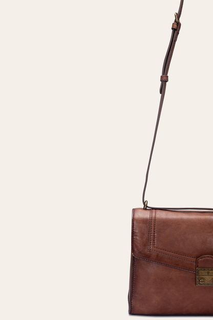 Alex Cognac Flap Shoulder