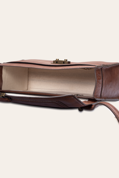 Alex Cognac Flap Shoulder