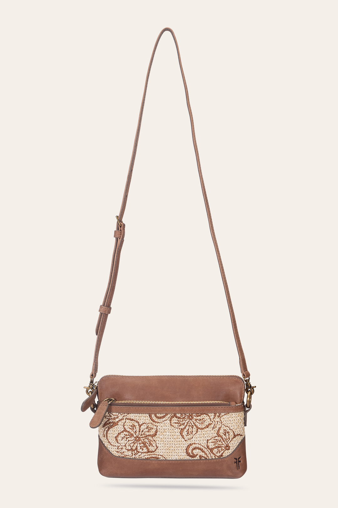 Women's Floral Crossbody Wristlet Wallet