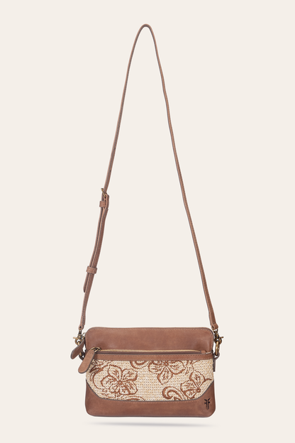 Women's Floral Crossbody Wristlet Wallet