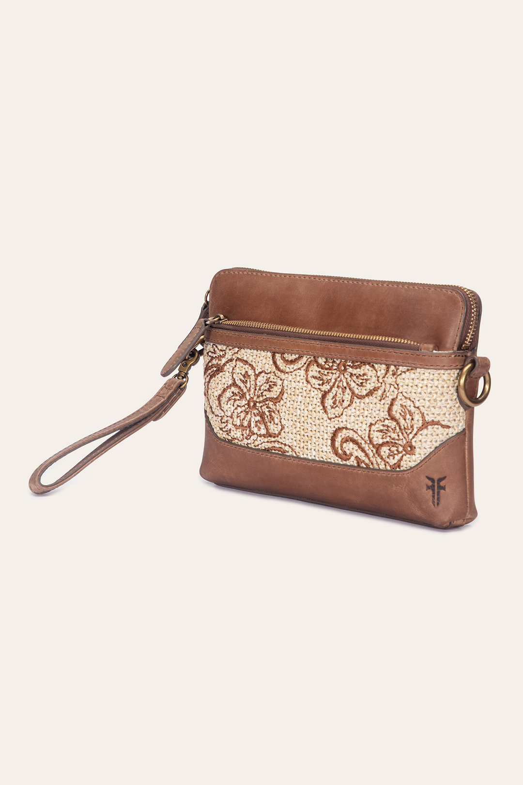 Women's Floral Crossbody Wristlet Wallet