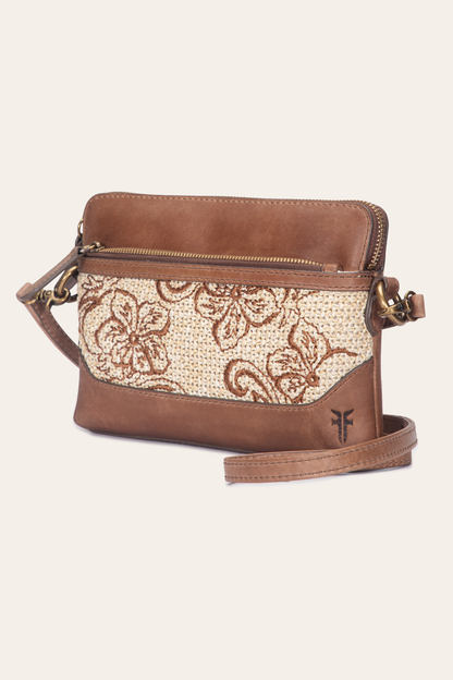 Women's Floral Crossbody Wristlet Wallet