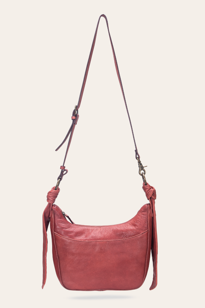 Nora Knotted Crossbody in Burgundy