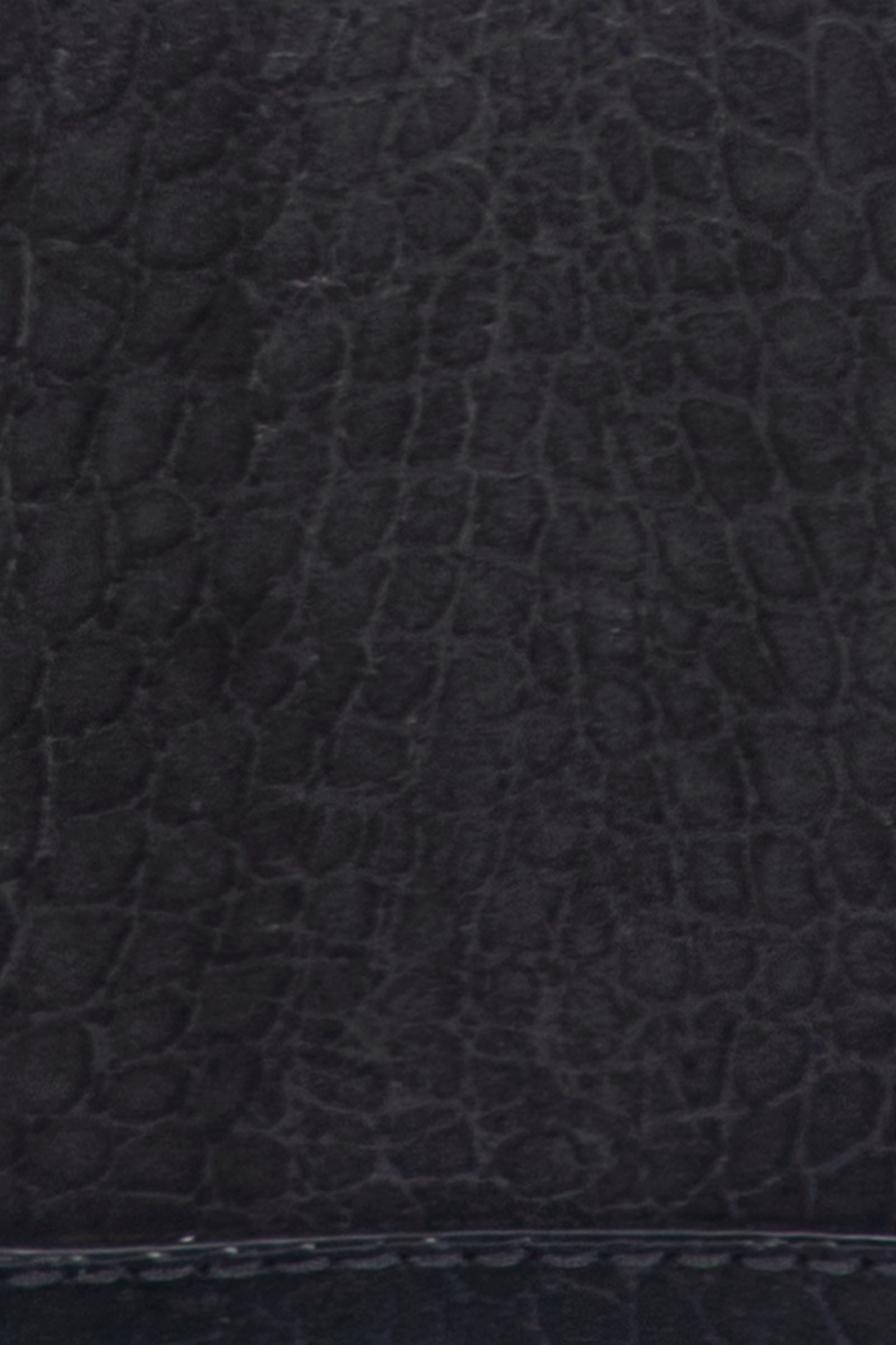 Melissa Black Sueded Croco Camera