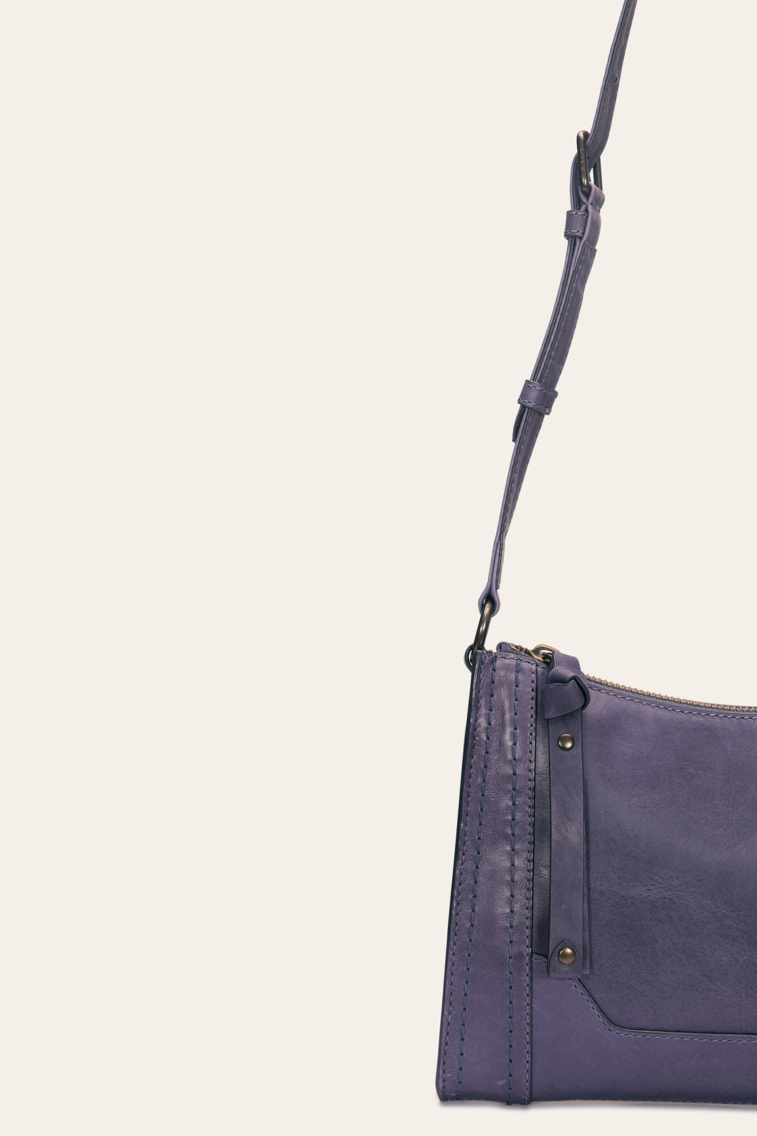 Melissa Eggplant Zip Crossbody