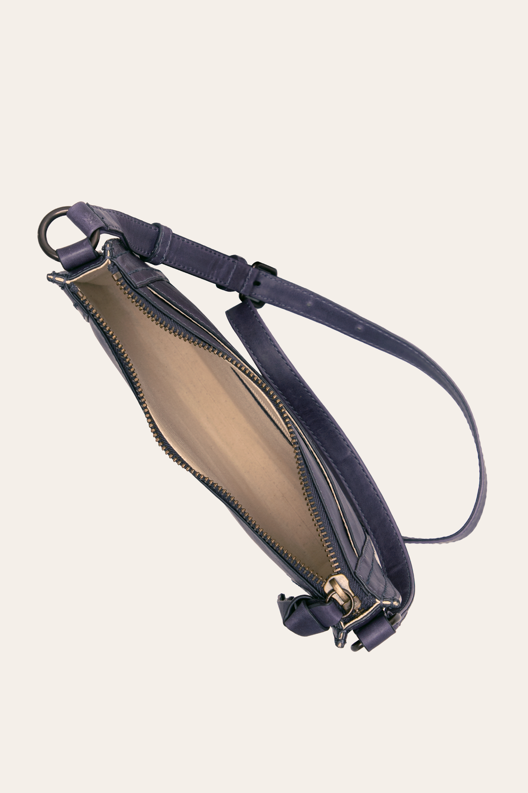 Melissa Eggplant Zip Crossbody